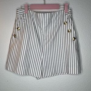 Zara striped dress shorts